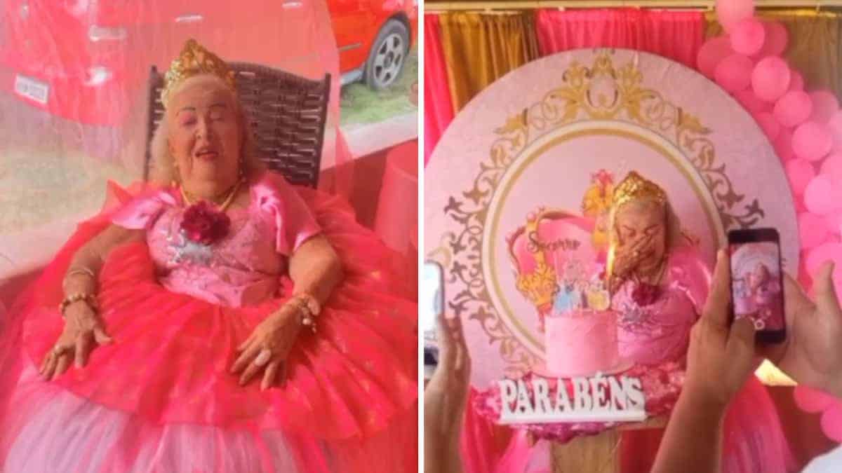 La nonna di 87 anni ha realizzato il suo sogno di avere il suo compleanno della sua principessa