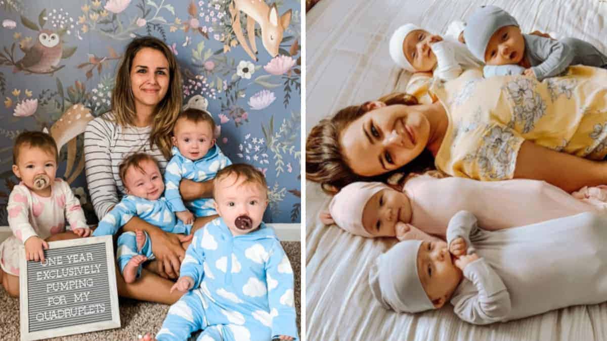 Dopo aver subito 3 aborti pensava che non avrebbe avuto più figli. Dà alla luce 4 gemelli
