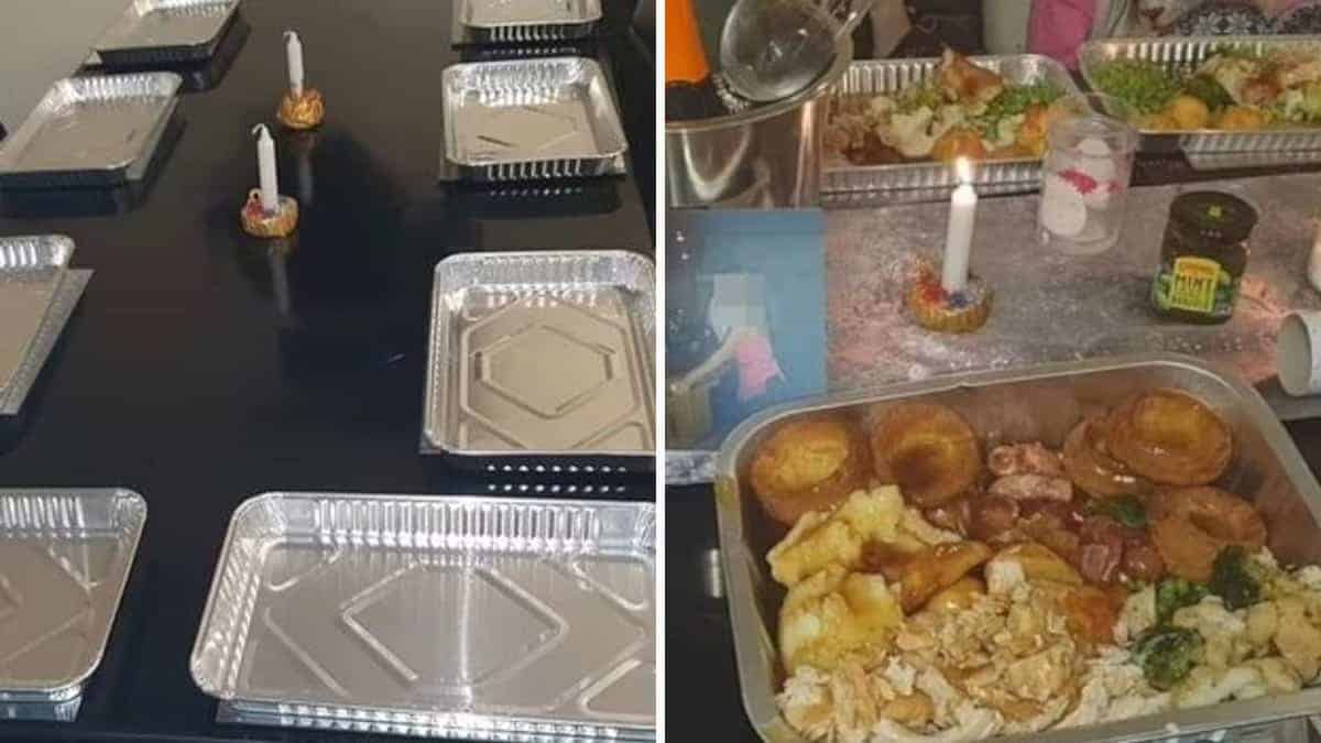 Il padre viene criticato per aver messo piatti usa e getta alla cena di Natale. Non voleva lavorare