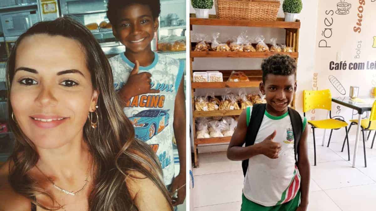 Decide di assicurare ogni giorno un pasto al bambino, a patto che lui non rinunci alla scuola