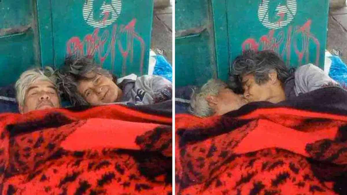 Il vero amore: Coppia che vive in strada da 20 anni non ha bisogno di lussi ed è felice di stare insieme