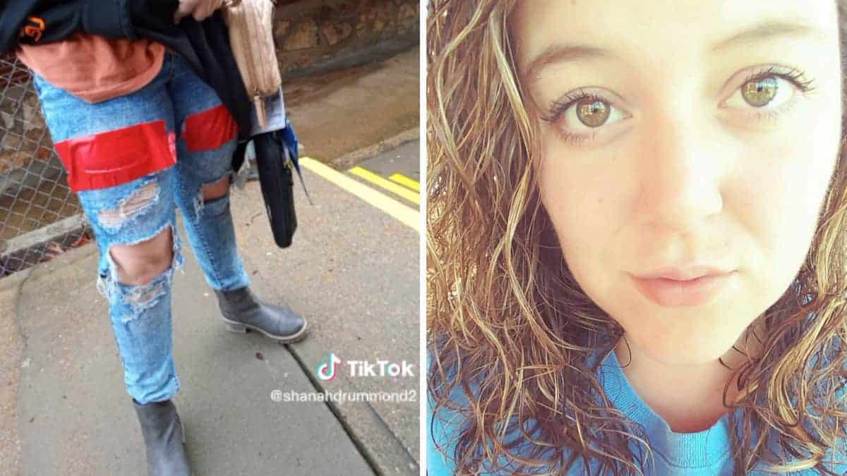 La mamma critica la scuola della figlia per aver coperto i suoi jeans strappati con del nastro adesivo: “È stata umiliata”