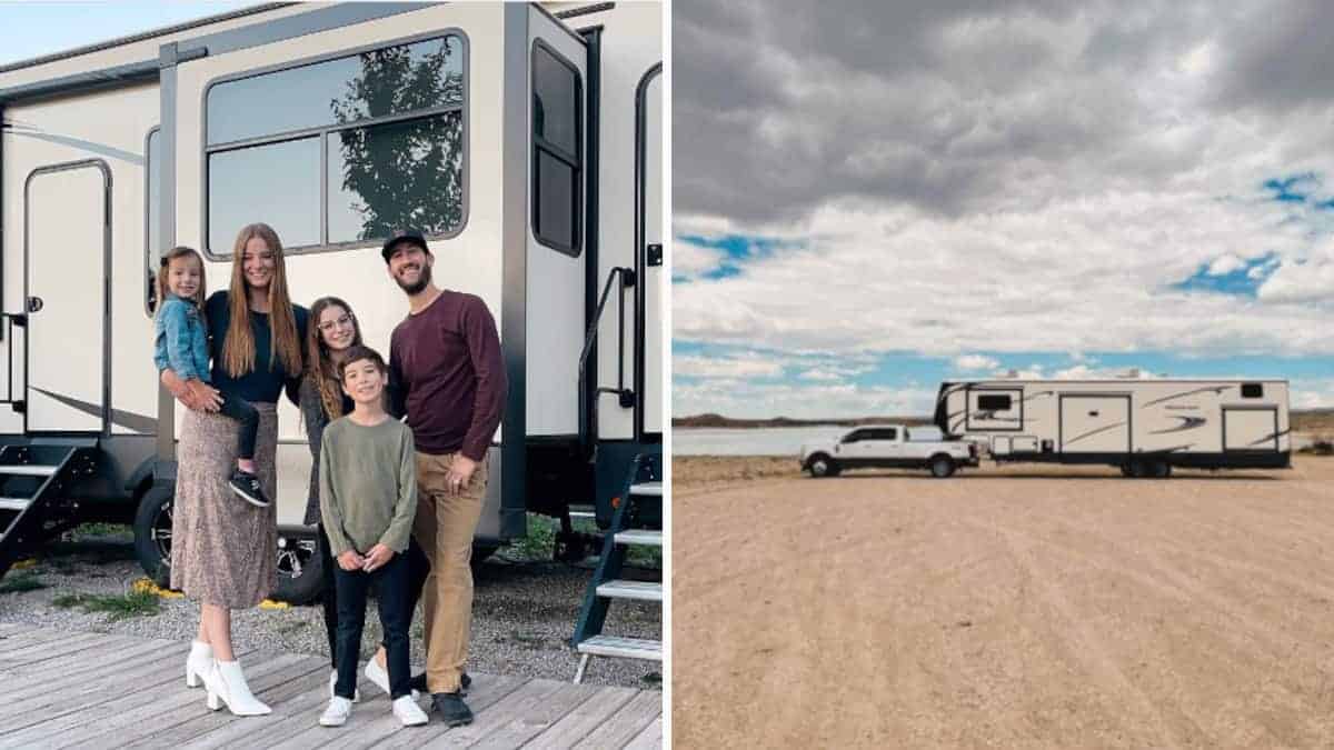 Una famiglia di 5 persone cambia la vita in casa per vivere in un camper a tempo pieno in modo che possano stare insieme come una famiglia