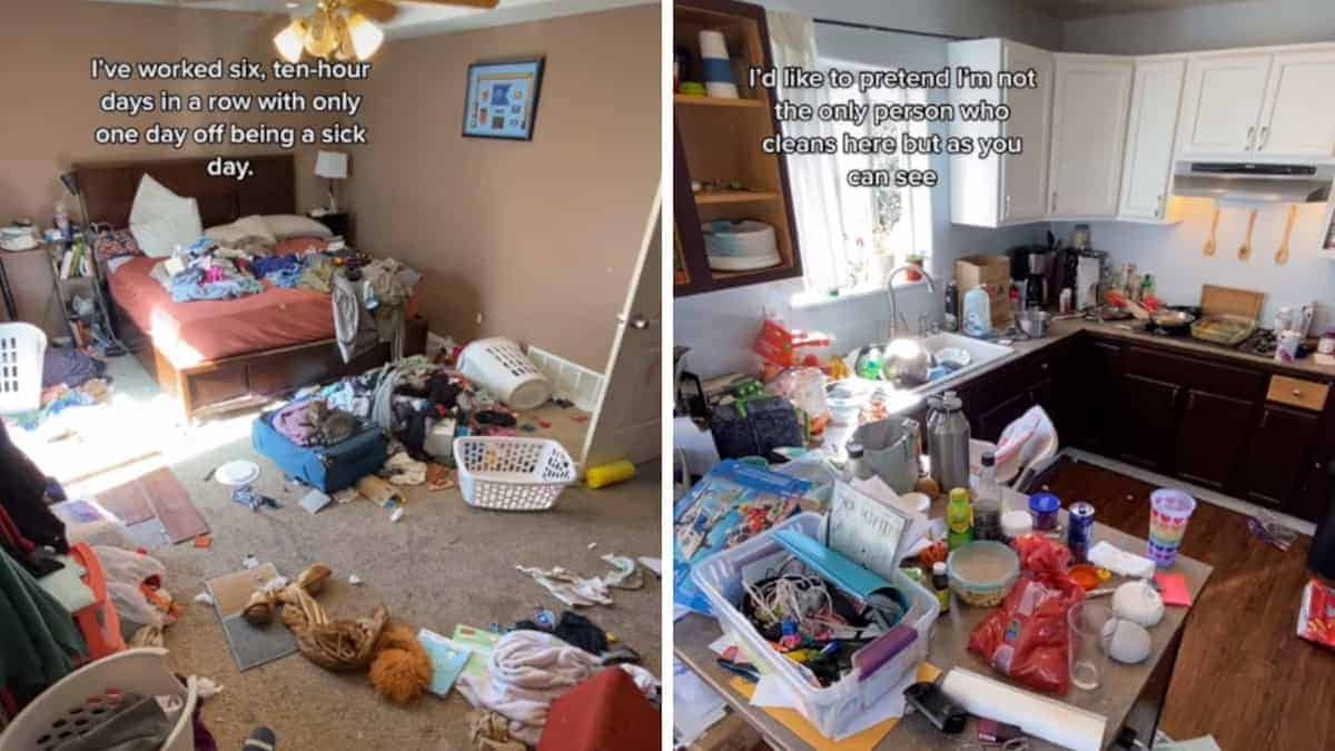 La mamma lascia il marito fannullone dopo aver visto che non ha fatto nulla per 6 giorni mentre lei lavorava