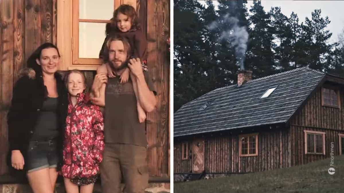 Realizza autonomamente una dimora in legno per la sua famiglia utilizzando esclusivamente risorse sostenibili.
