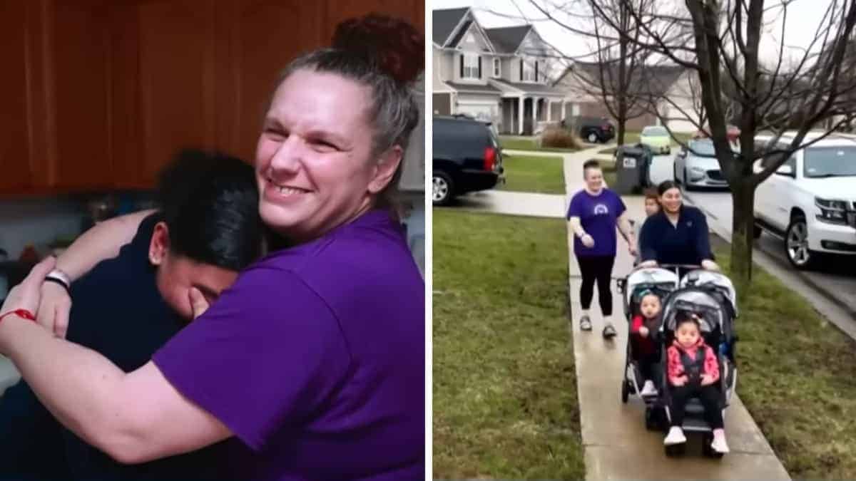 Un’infermiera adotta una giovane madre di tre gemelli senza sostegno, offrendo amore e assistenza