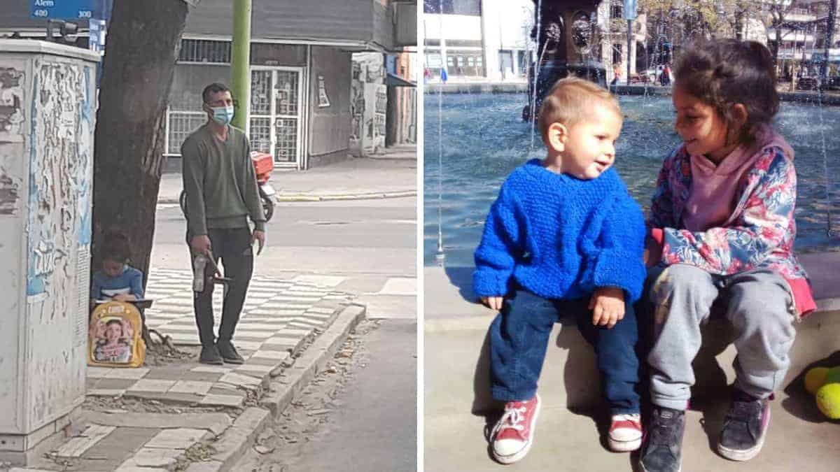 Un uomo puliva parabrezza con sua figlia di 6 anni, un passante lo nota e gli offre un impiego stabile.