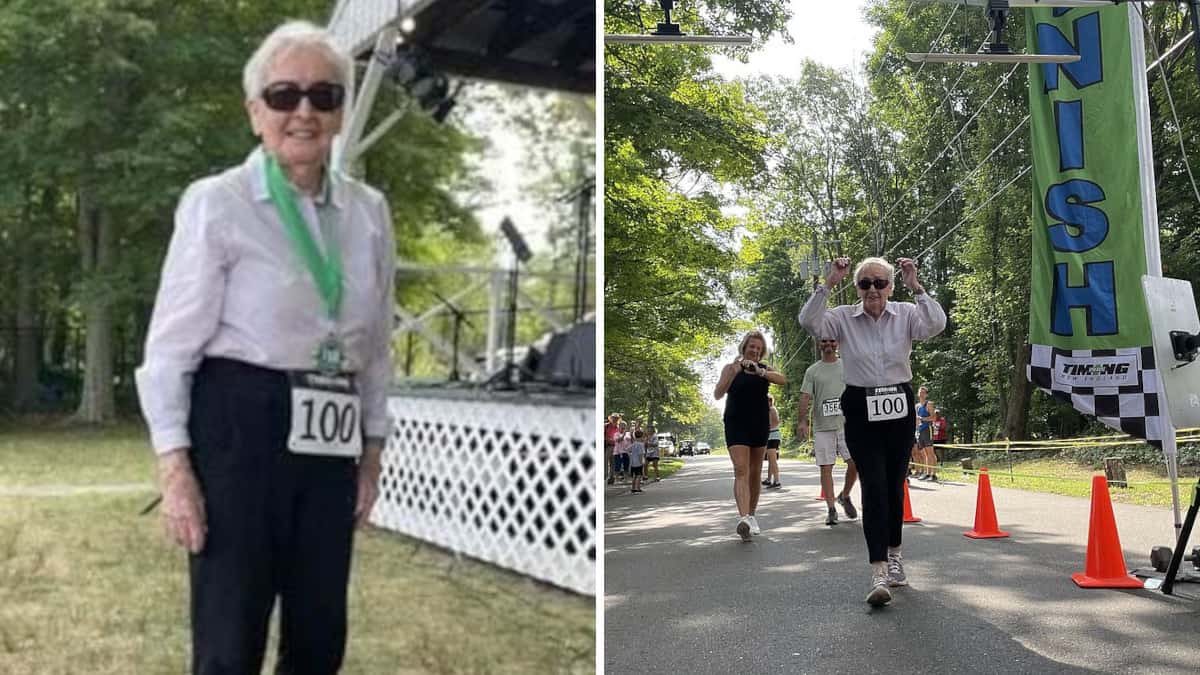 Donna centenaria partecipa ad una gara di 5 km solo pochi giorni dopo aver compiuto gli anni