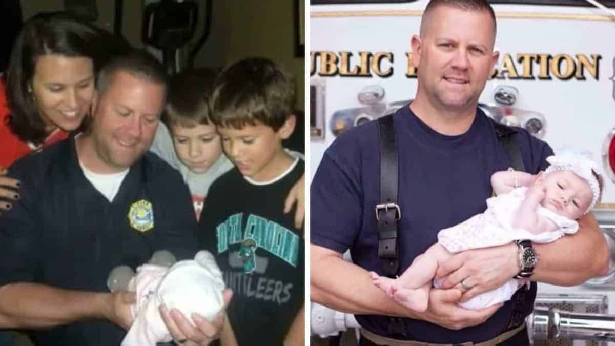 Il pompiere fa nascere la bambina senza sapere che sarebbe stato lui a riportarla a casa