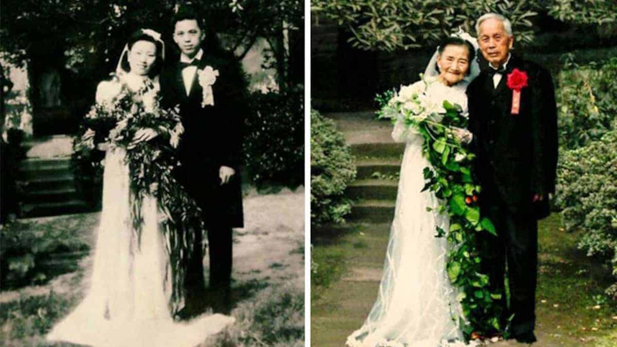 70 anni dopo, la coppia di 98enni ritorna nel luogo dove hanno pronunciato il loro “sì”