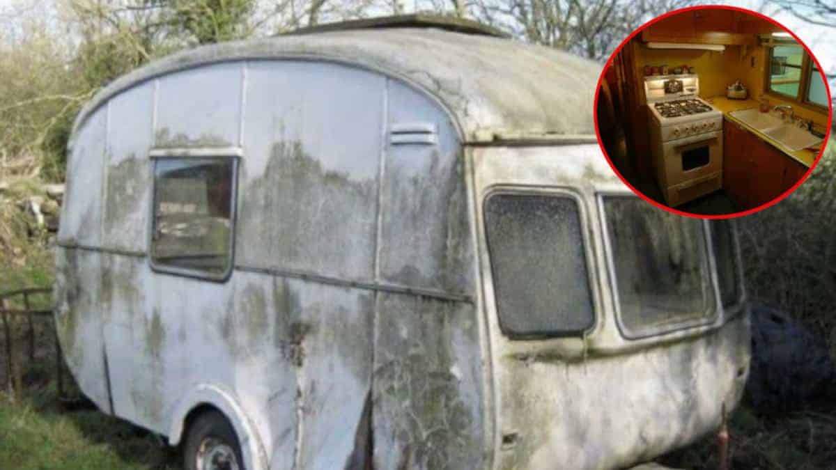 Un ragazzo trova una roulotte di 63 anni nel garage chiuso dei suoi nonni.