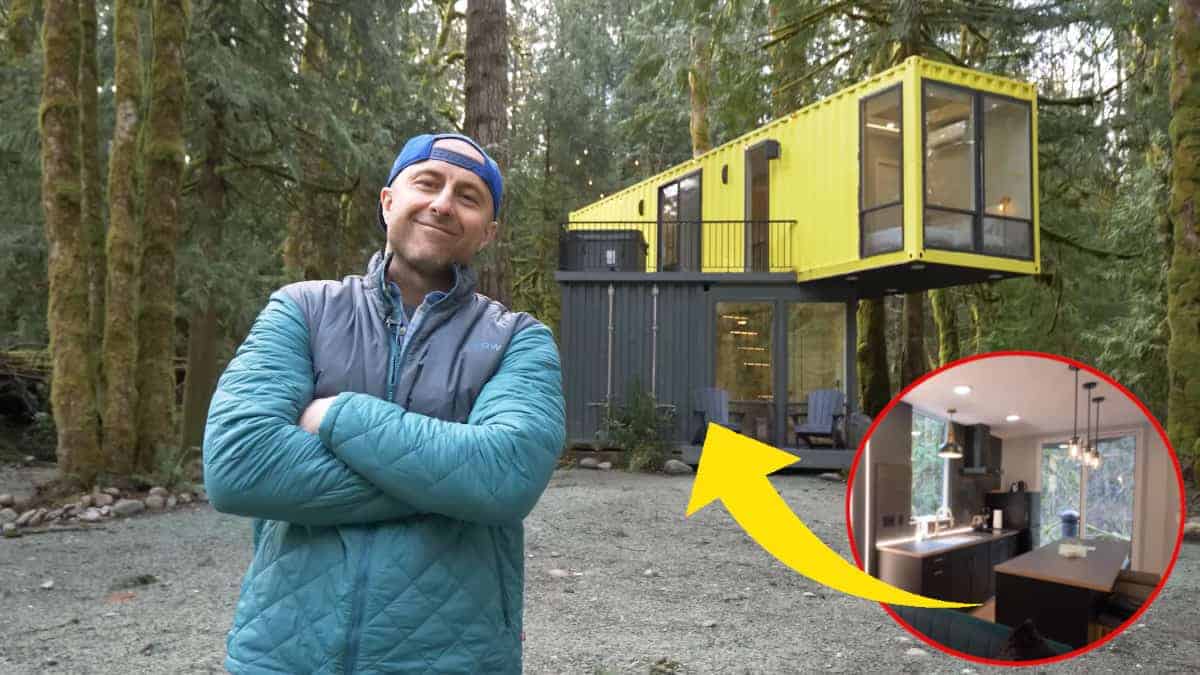 Un uomo utilizza due container da 12 metri per costruire una casa ecologica di “lusso”.