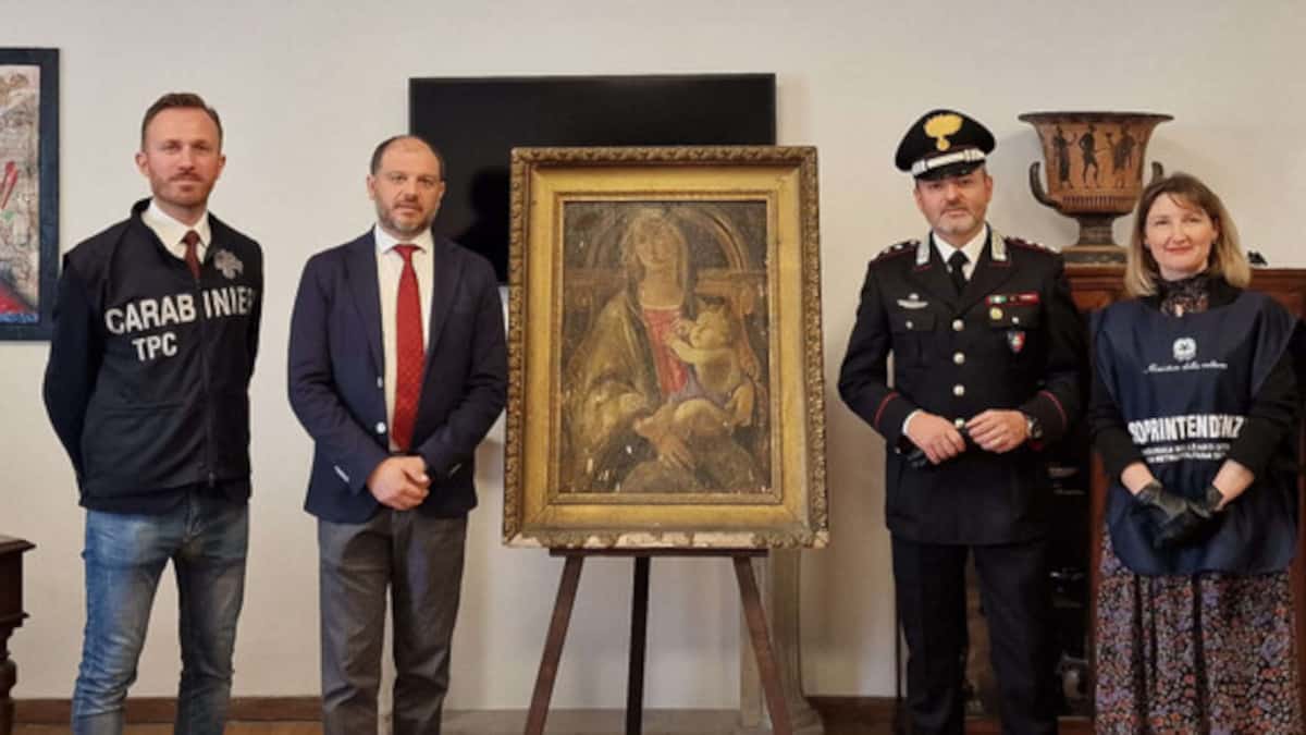 Recuperata in un casolare napoletano un dipinto di Botticelli.