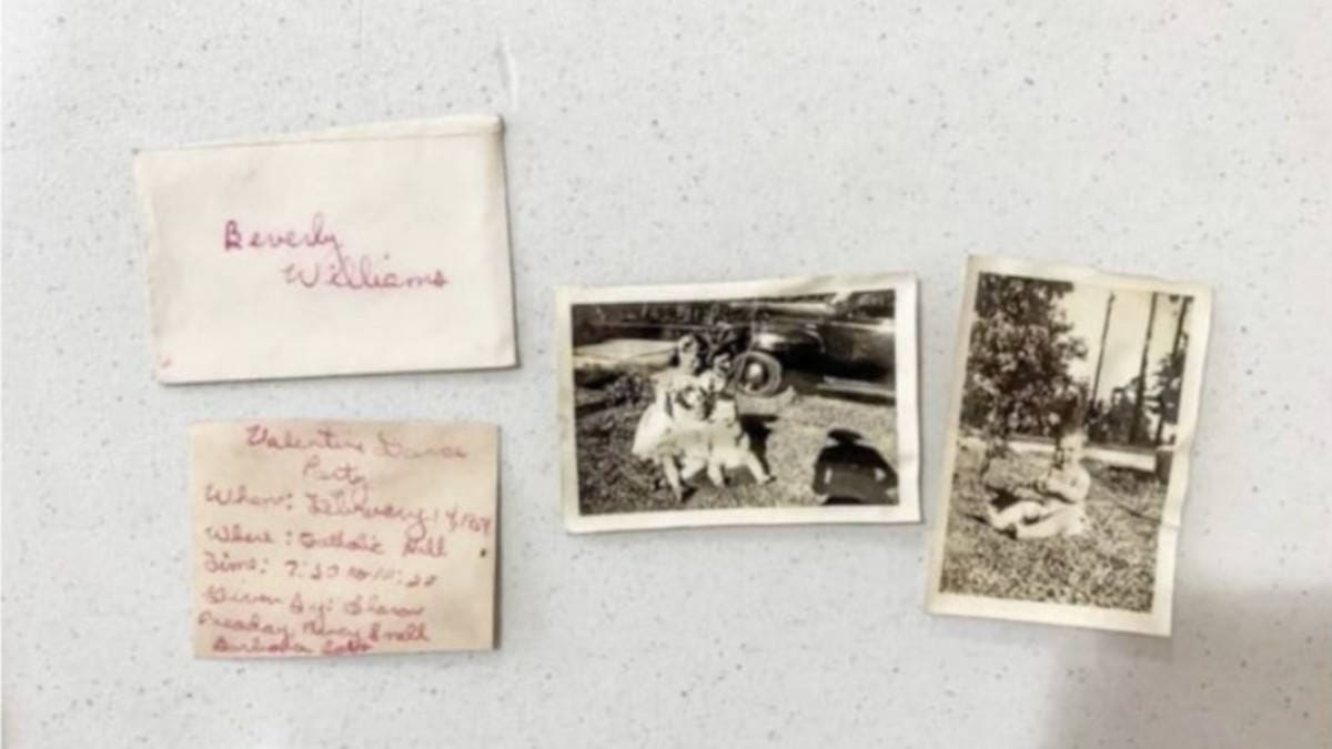 La storia emozionante del ritrovamento della borsa piena di ricordi di Beverly Williams