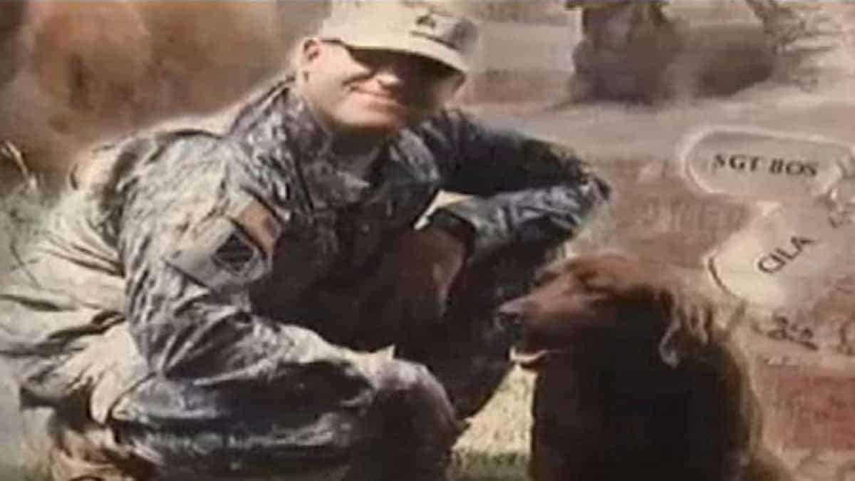 Il veterano si riunisce con il suo cane militare